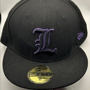 New Era Black and Purple Louisville Cardinals 59FIFTY Fitted Cap